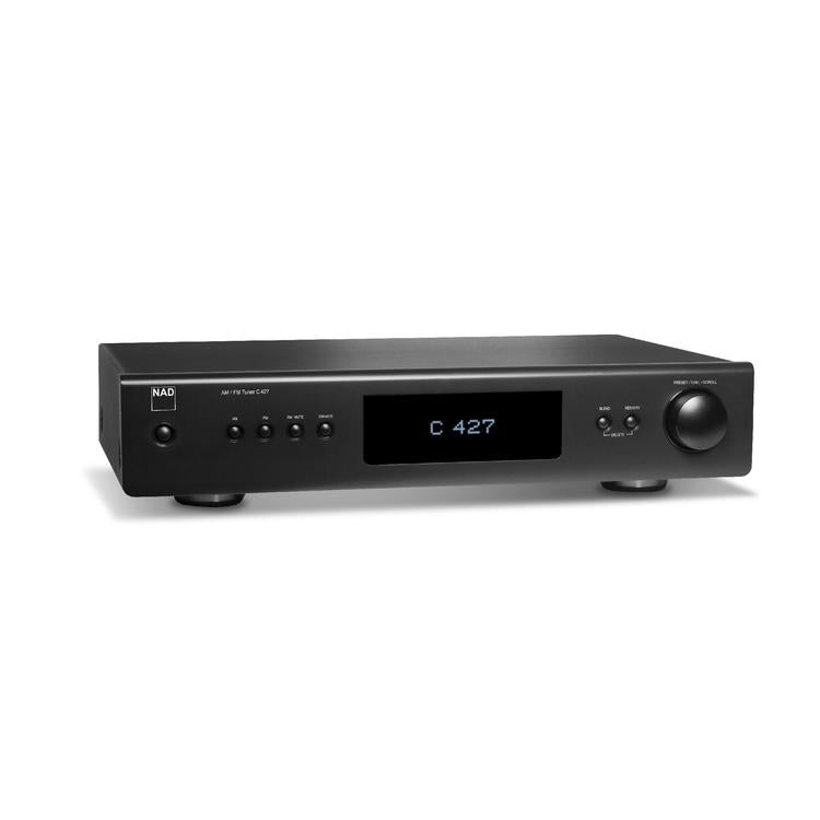 NAD C 427 | AM/FM Tuner - Stereo - 40 Station Presets - Black-Audio Video Centrale