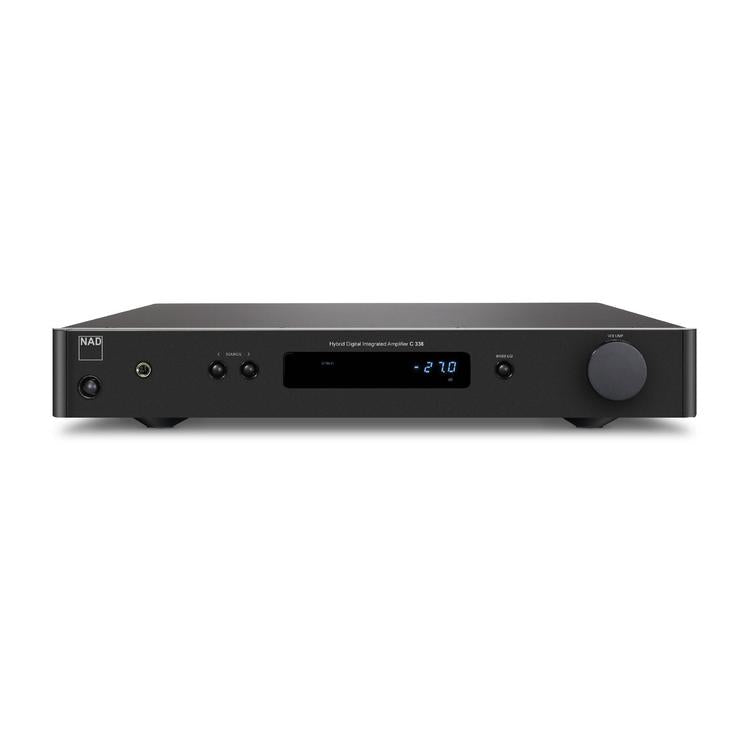 NAD C 338 | Integrated DAC Amplifier - HybridDigital - Chromecast - 50W x 2 - WiFi - Black-Audio Video Centrale