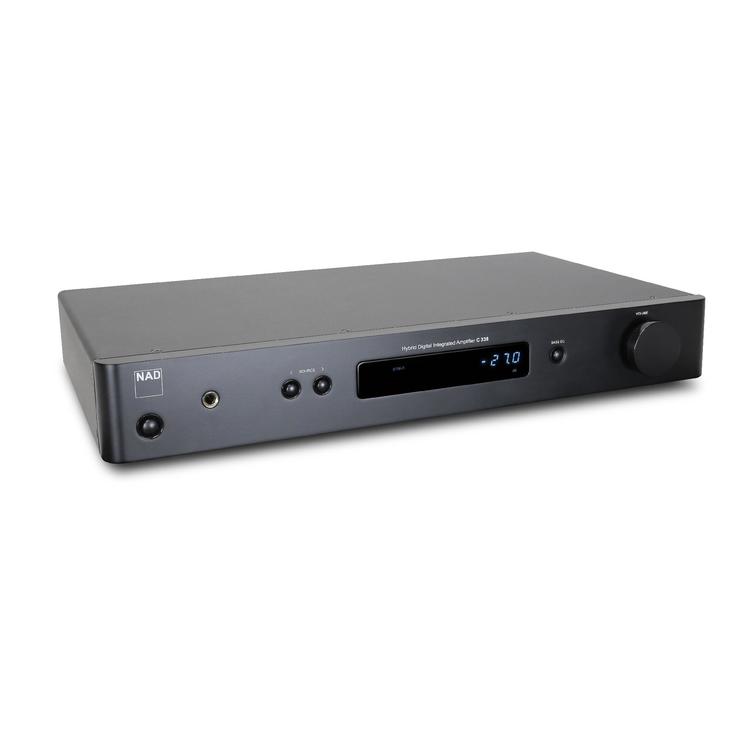 NAD C 338 | Integrated DAC Amplifier - HybridDigital - Chromecast - 50W x 2 - WiFi - Black-Audio Video Centrale