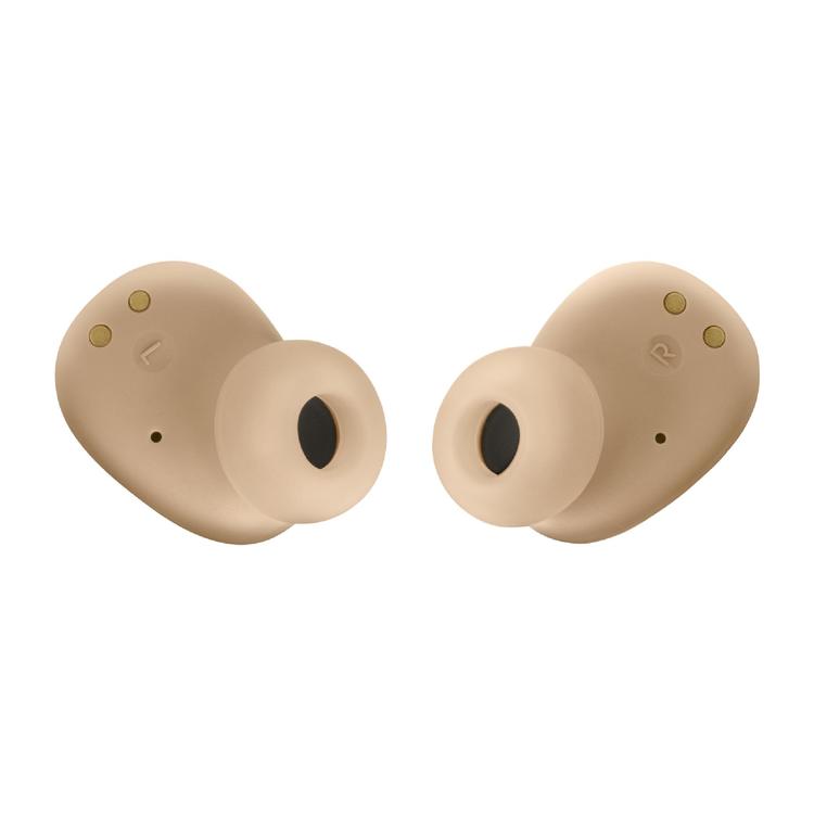 JBL Vibe Buds | In-Ear Headphones - Wireless - Bluetooth - Smart Ambient Technology - Beige-Audio Video Centrale