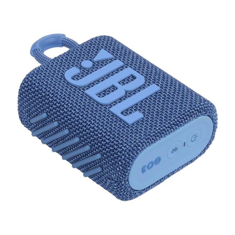 JBL Go 3 Eco | Mini Speaker - Ultra-portable - Bluetooth - IP67 - Blue-Audio Video Centrale