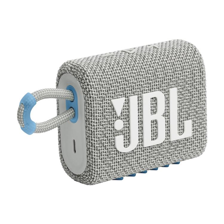 JBL Go 3 Eco | Mini Speaker - Ultra-portable - Bluetooth - IP67 - White-Audio Video Centrale