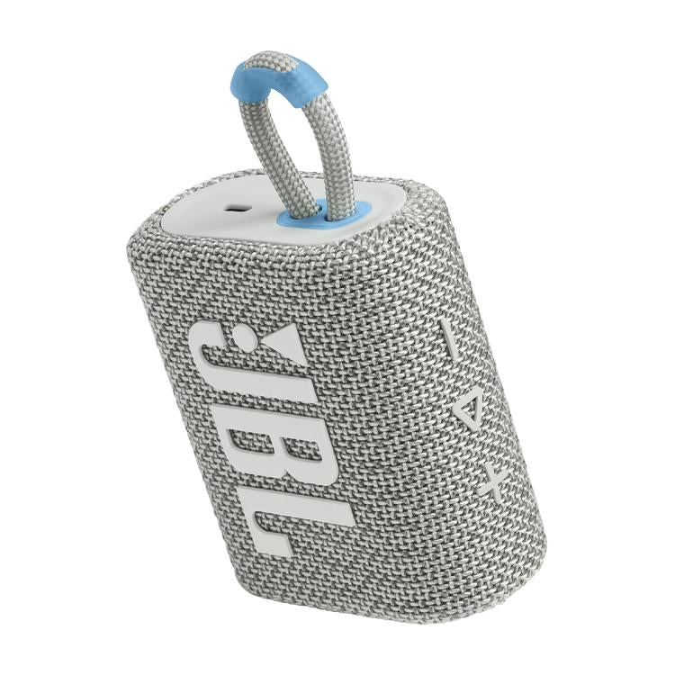 JBL Go 3 Eco | Mini Speaker - Ultra-portable - Bluetooth - IP67 - White-Audio Video Centrale