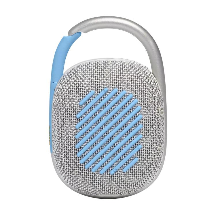 JBL Clip 4 Eco | Speaker - Ultra-portable - Waterproof - Bluetooth - Integrated carabiner - White-Audio Video Centrale