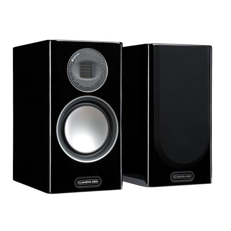 Monitor Audio Gold 100 | Bookshelf Speakers - 2 way - 120W - Pair - Glossy Black Piano-Audio Video Centrale