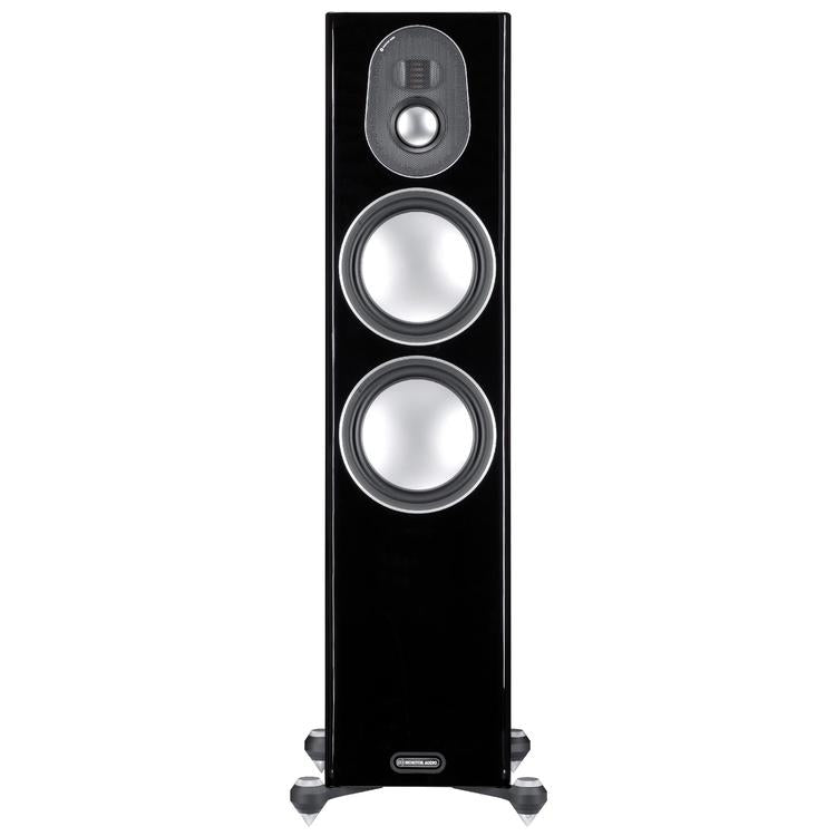 Monitor Audio Gold 300 | Floorstanding Speakers - Tower - 3 way - 250W - Pair - Piano Black Gloss-Audio Video Centrale