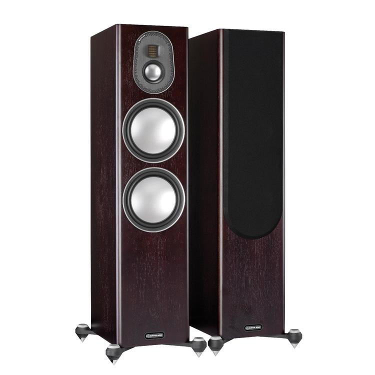 Monitor Audio Gold 300 | Floorstanding Speakers - Tower - 3 way - 250W - Pair - Dark Walnut-Audio Video Centrale