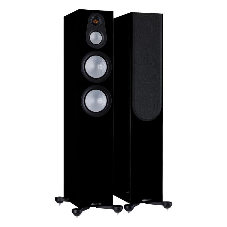 Monitor Audio Silver 300 7G | Floorstanding Speakers - Tower - 3 way - 200W - Pair - High Gloss Black-Audio Video Centrale