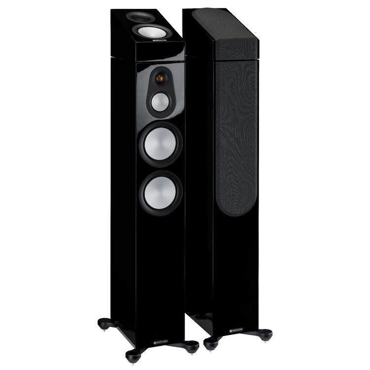 Monitor Audio Silver 300 7G | Floorstanding Speakers - Tower - 3 way - 200W - Pair - High Gloss Black-Audio Video Centrale