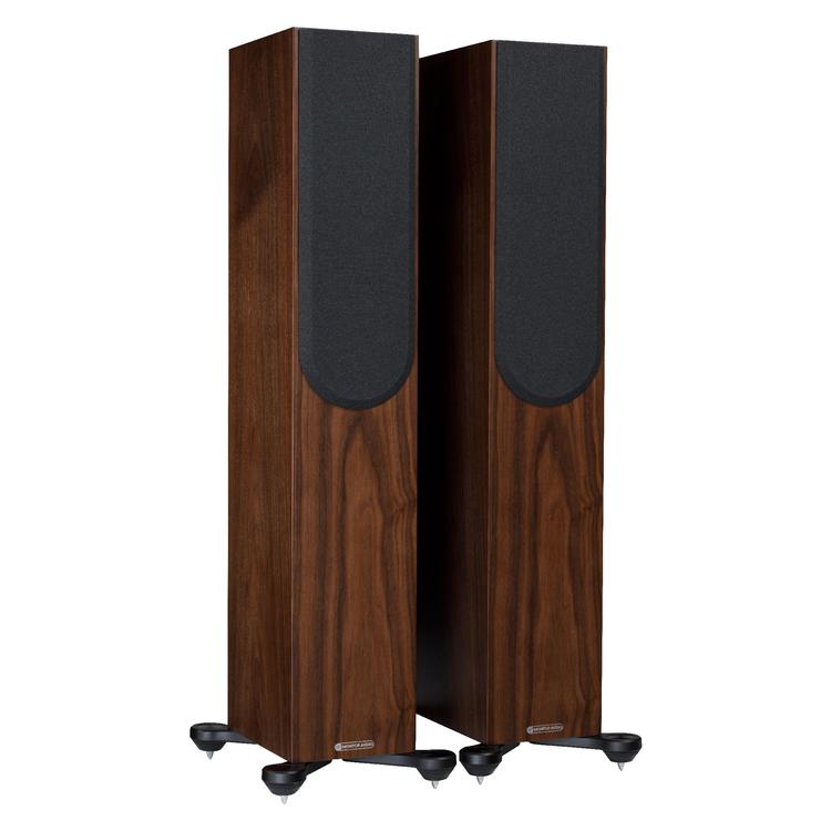 Monitor Audio Silver 300 7G | Floorstanding Speakers - Tower - 3 way - 200W - Pair - Natural Walnut-Audio Video Centrale