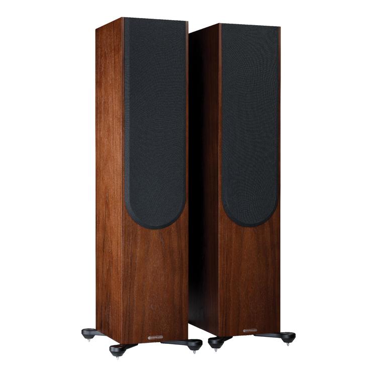 Monitor Audio Silver 500 7G | Floorstanding Speakers - Tower - 3 way - 250W - Pair - Natural Walnut-Audio Video Centrale