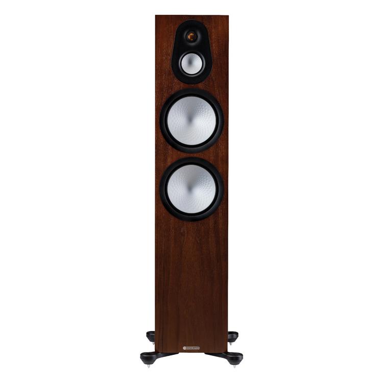 Monitor Audio Silver 500 7G | Floorstanding Speakers - Tower - 3 way - 250W - Pair - Natural Walnut-Audio Video Centrale