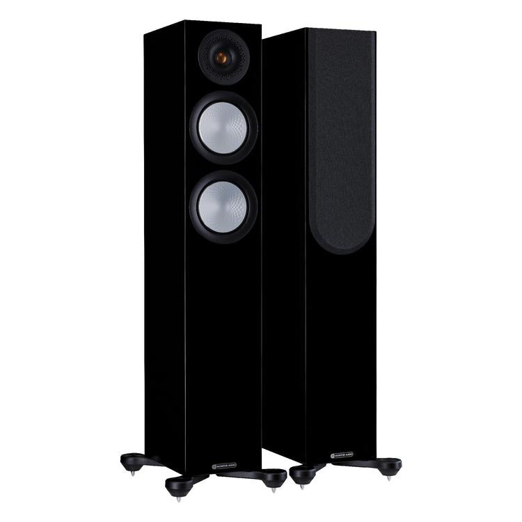 Monitor Audio Silver 200 7G | Floorstanding Speakers - Tower - 2 1/2 way - 150W - Pair - High Gloss Black-Audio Video Centrale