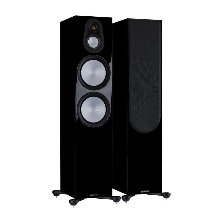 Monitor Audio Silver 500 7G | Floorstanding Speakers - Tower - 3 way - 250W - Pair - High Gloss Black-Audio Video Centrale