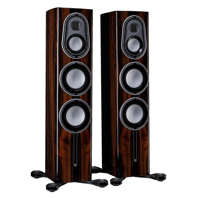 Monitor Audio Platinum 200 3G | Floorstanding Speakers - Tower - 3-way - 300W - Pair - Piano Ebony-Audio Video Centrale