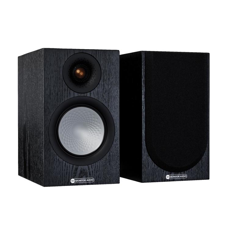 Monitor Audio Silver 50 7G | Bookshelf Speakers - 2 way - 100W - Silver Series - Pair - Black Oak-Audio Video Centrale