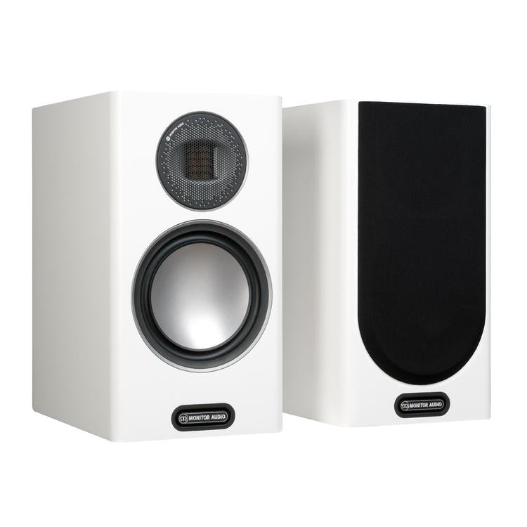 Monitor Audio Gold 100 | Bookshelf Speakers - 2 way - 120W - Pair - Satin White-Audio Video Centrale