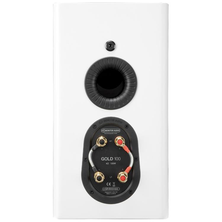 Monitor Audio Gold 100 | Bookshelf Speakers - 2 way - 120W - Pair - Satin White-Audio Video Centrale