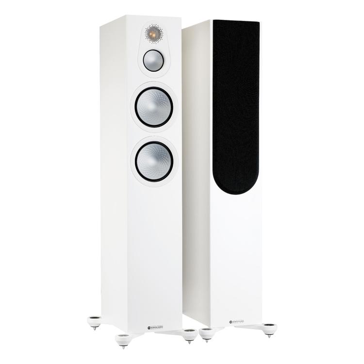 Monitor Audio Silver 300 7G | Floorstanding Speakers - Tower - 3 way - 200W - Pair - Satin White-Audio Video Centrale