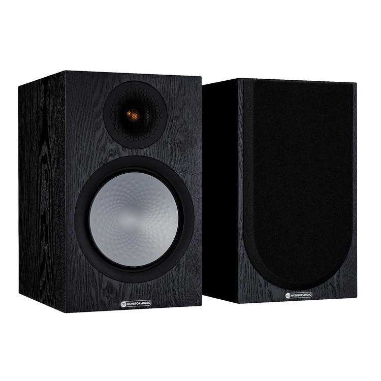 Monitor Audio Silver 100 7G | Bookshelf Speakers - 2 way - 120W - Pair - Black Oak-Audio Video Centrale