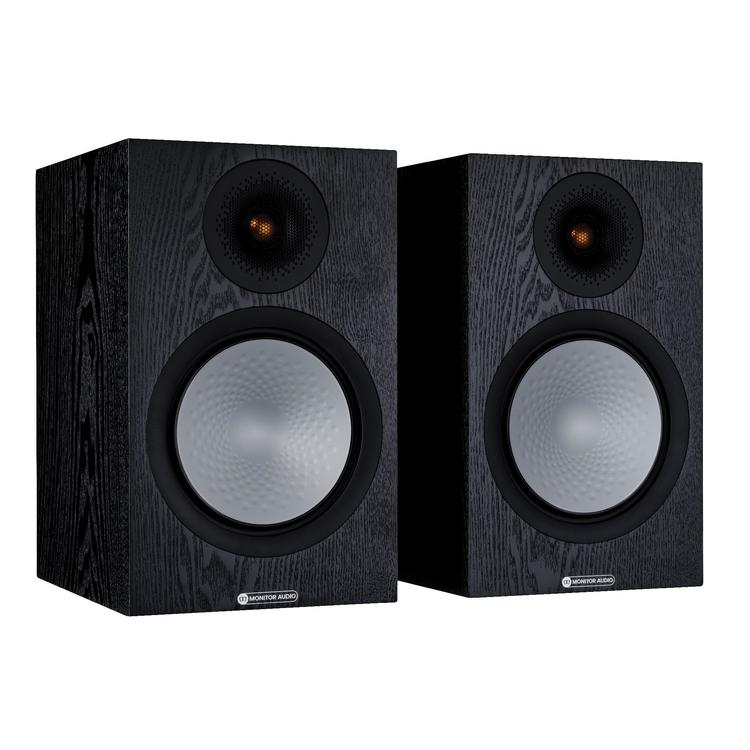 Monitor Audio Silver 100 7G | Bookshelf Speakers - 2 way - 120W - Pair - Black Oak-Audio Video Centrale