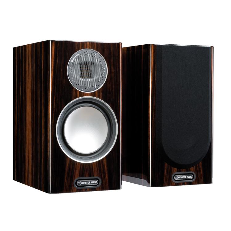 Monitor Audio Gold 100 | Bookshelf Speakers - 2 way - 120W - Pair - Piano Ebony-Audio Video Centrale