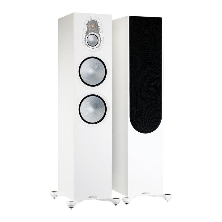 Monitor Audio Silver 500 7G | Floorstanding Speakers - Tower - 3 way - 250W - Pair - Satin White-Audio Video Centrale