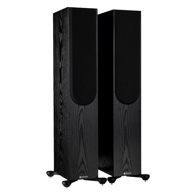 Monitor Audio Silver 300 7G | Floorstanding Speakers - Tower - 3 way - 200W - Pair - Black Oak-Audio Video Centrale