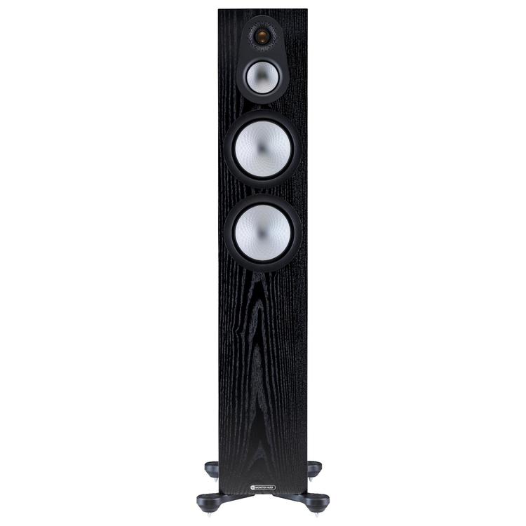 Monitor Audio Silver 300 7G | Floorstanding Speakers - Tower - 3 way - 200W - Pair - Black Oak-Audio Video Centrale