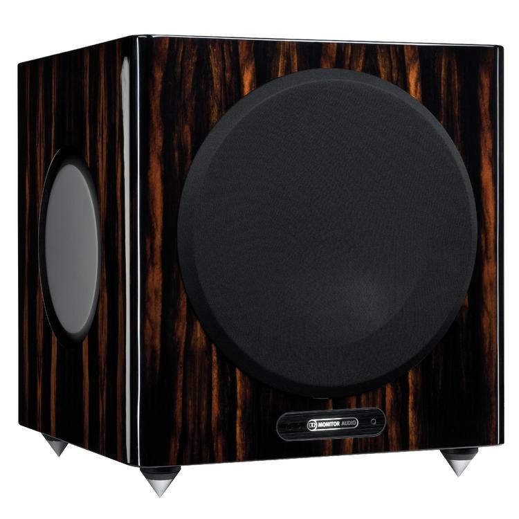 Monitor Audio Gold W12 Subwoofer | 12" Subwoofer - 600W - Unit - Piano Ebony-Audio Video Centrale