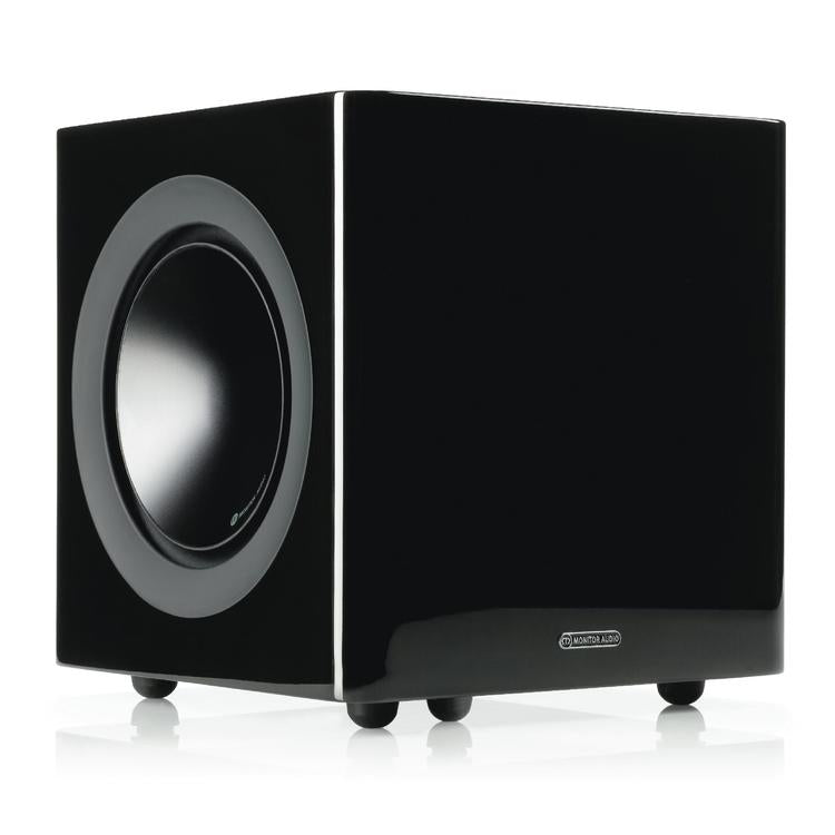 Monitor Audio Radius 380 | 8" Subwoofer - 140W - Unit - Piano Black Gloss-Audio Video Centrale