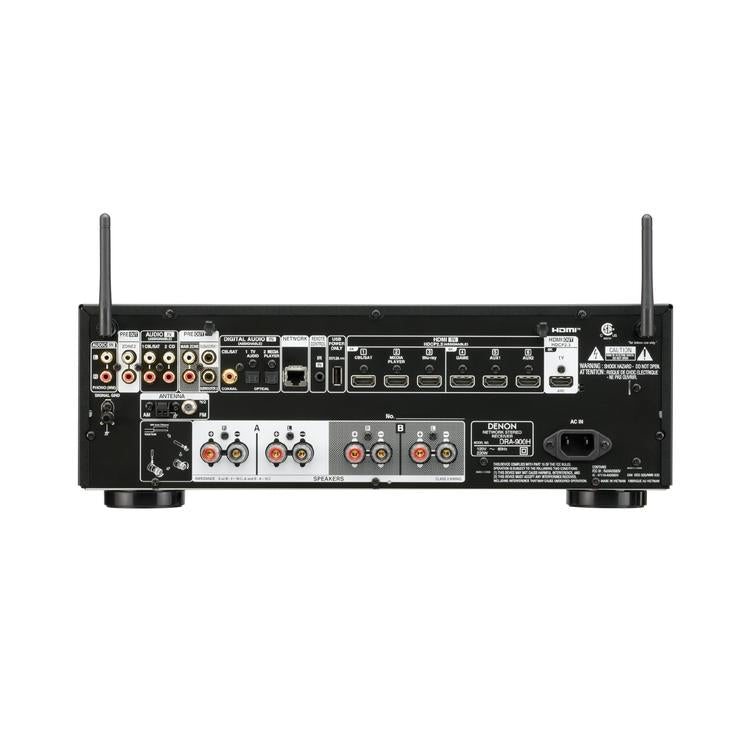 DENON DRA-900H | 8K Stereo Receiver - 2.2 Channel - Dolby Vision - HDR10+ - Bluetooth - Black-Audio Video Centrale