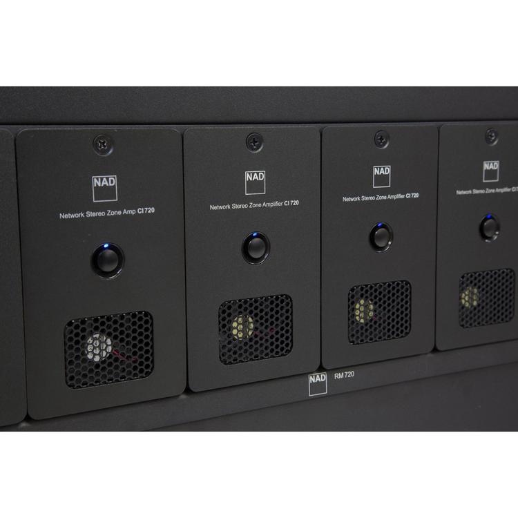 NAD RM720 | Rack for CI 720 - 2 Blanking plates - Six spaces without modification-Audio Video Centrale