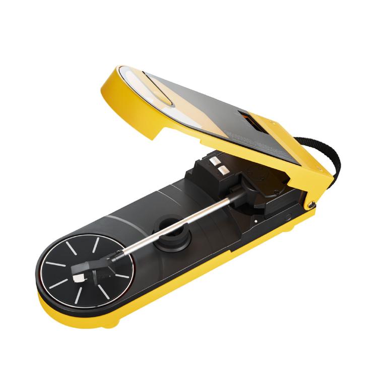 Audio-Technica AT-SB727-BK | SoundBurger Portable Turntable - 12 hours Battery - Yellow-Audio Video Centrale