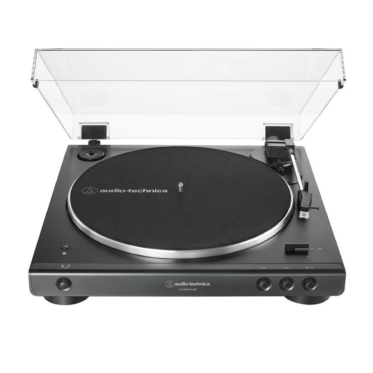 Audio-Technica AT-LP60XBT-USB-BK | Turntable Stereo - Fully Automatic - Belt Drive - USB - Bluetooth - Black-Audio Video Centrale