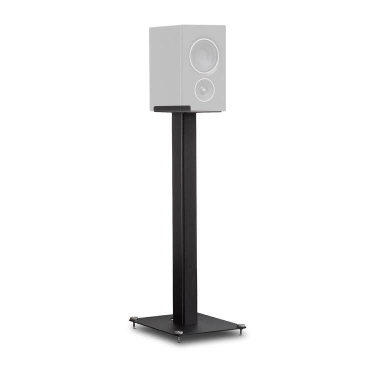 PSB ALPHAAST25BLK | Floorstanding Speaker Stands - Heavy gauge steel - Concealed wires - Black - Pair-Audio Video Centrale