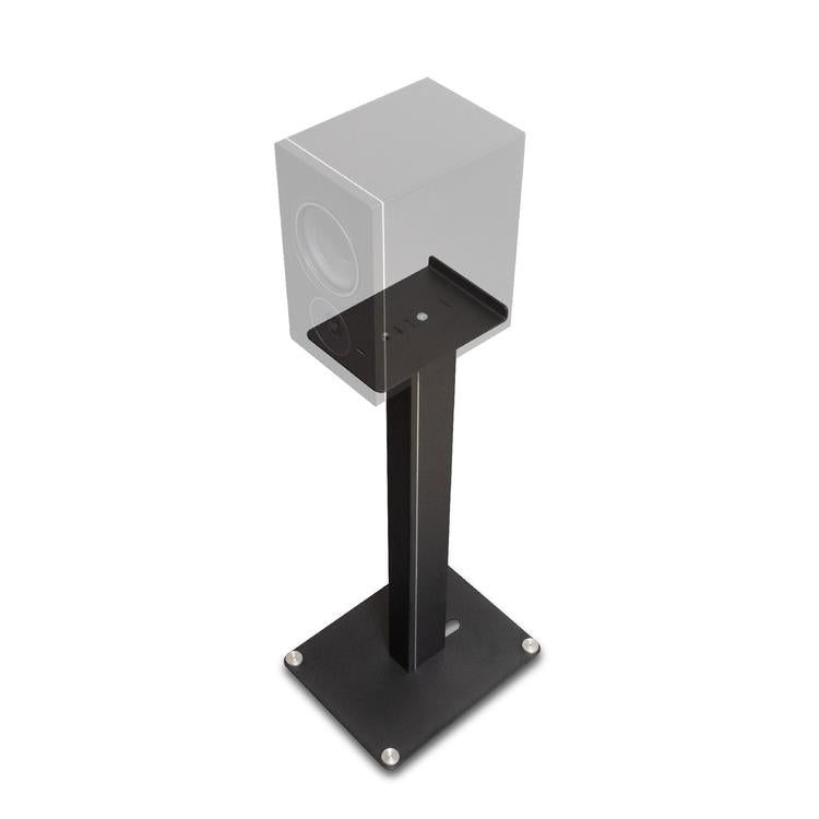 PSB ALPHAAST25BLK | Floorstanding Speaker Stands - Heavy gauge steel - Concealed wires - Black - Pair-Audio Video Centrale