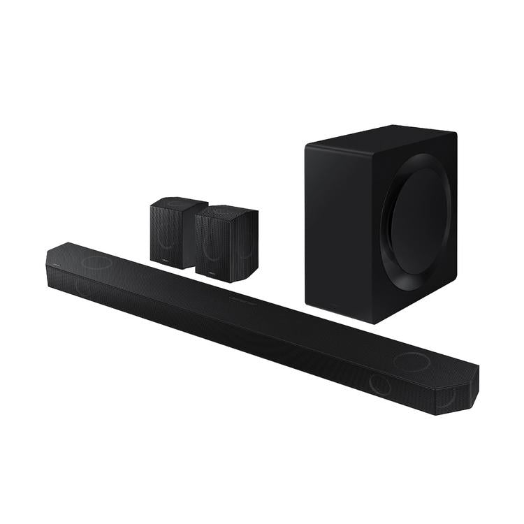 Samsung HWQ990D | Soundbar - 11.1.4 channels - Dolby ATMOS - Wireless - Wireless subwoofer and rear speakers included - 656W - Black-Audio Video Centrale