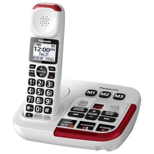 Panasonic KX-TGM490S | Amplified (3X) cordless telephone - Digital answering machine - Silver-Audio Video Centrale