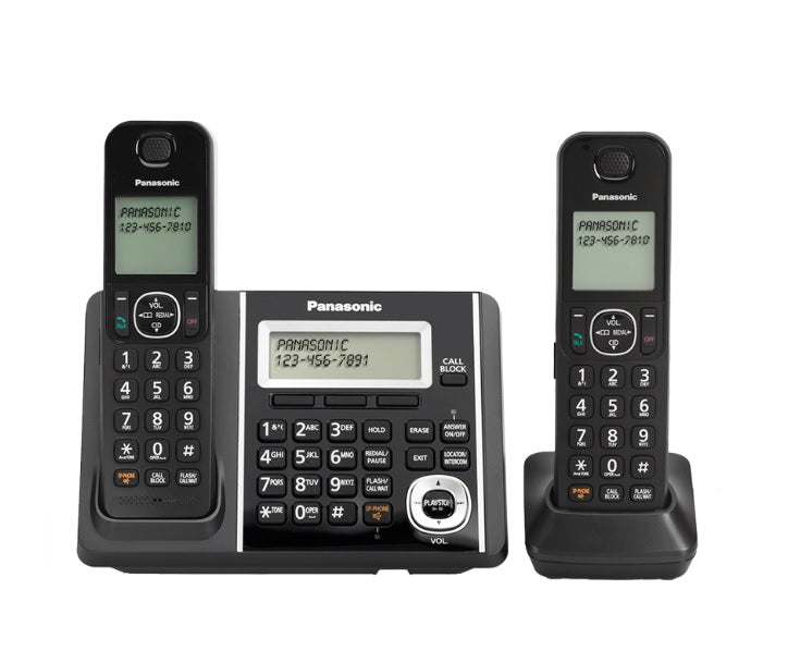 Panasonic KX-TGF342B | 2 Digital cordeless handsets - Recorder - Black-Audio Video Centrale