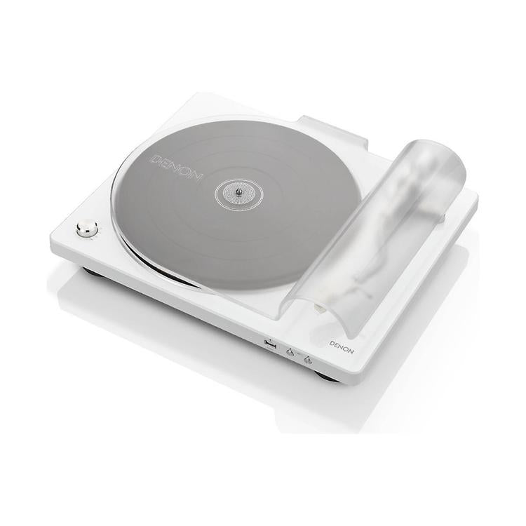 Denon DP-450USB | Hi-Fi turntable - USB - "S" shaped speed arm - White-Audio Video Centrale