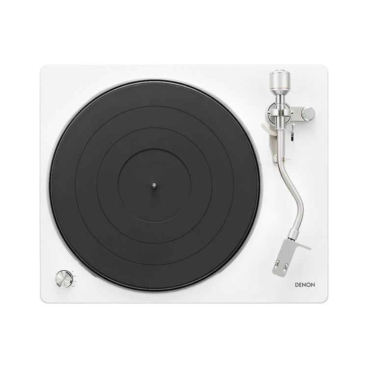 Denon DP-450USB | Hi-Fi turntable - USB - "S" shaped speed arm - White-Audio Video Centrale